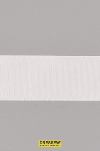Double Face Satin Ribbon 22mm (7/8") White