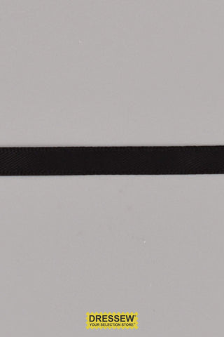 Double Face Satin Ribbon 6mm (1/4") Black