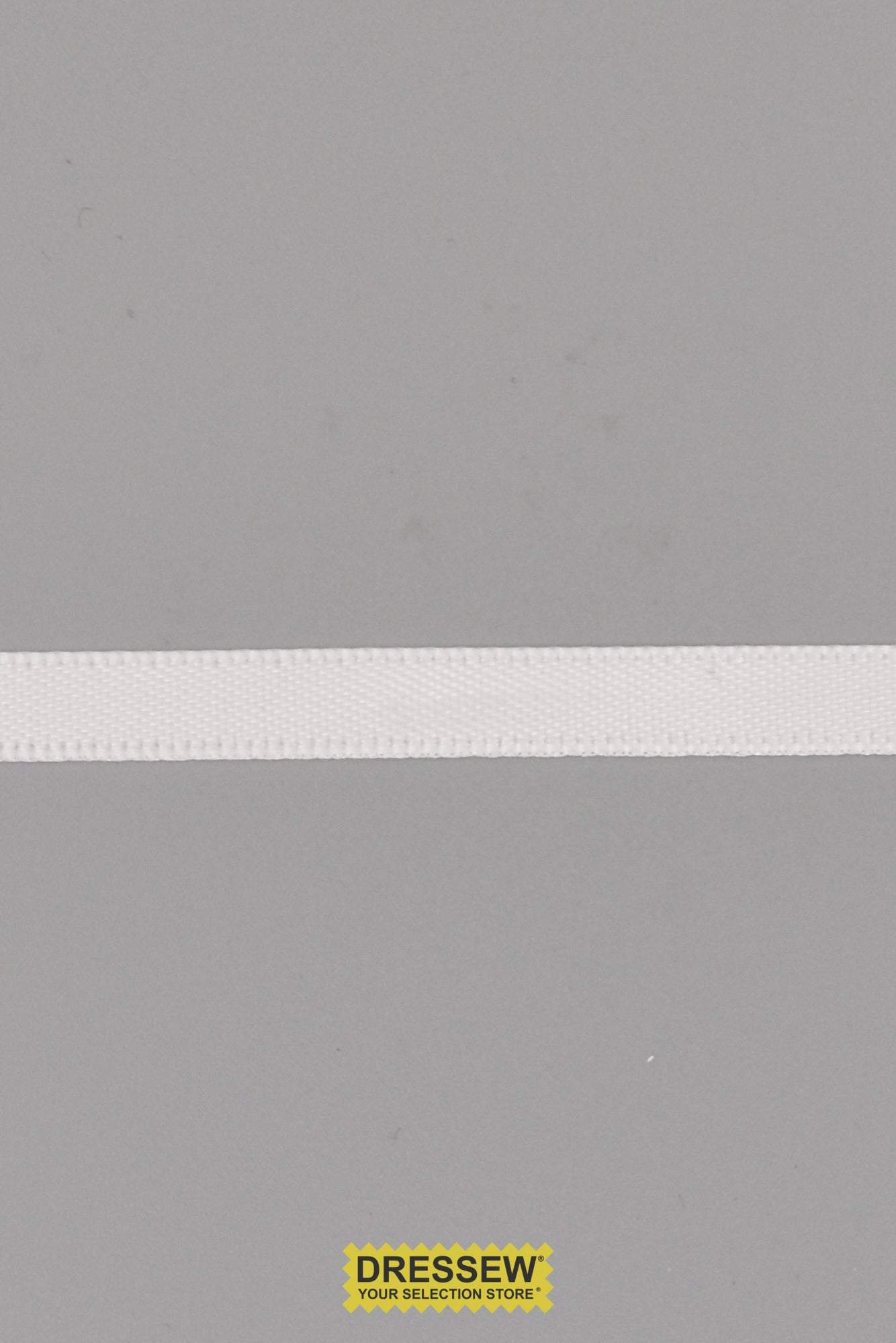 Double Face Satin Ribbon 6mm (1/4") White