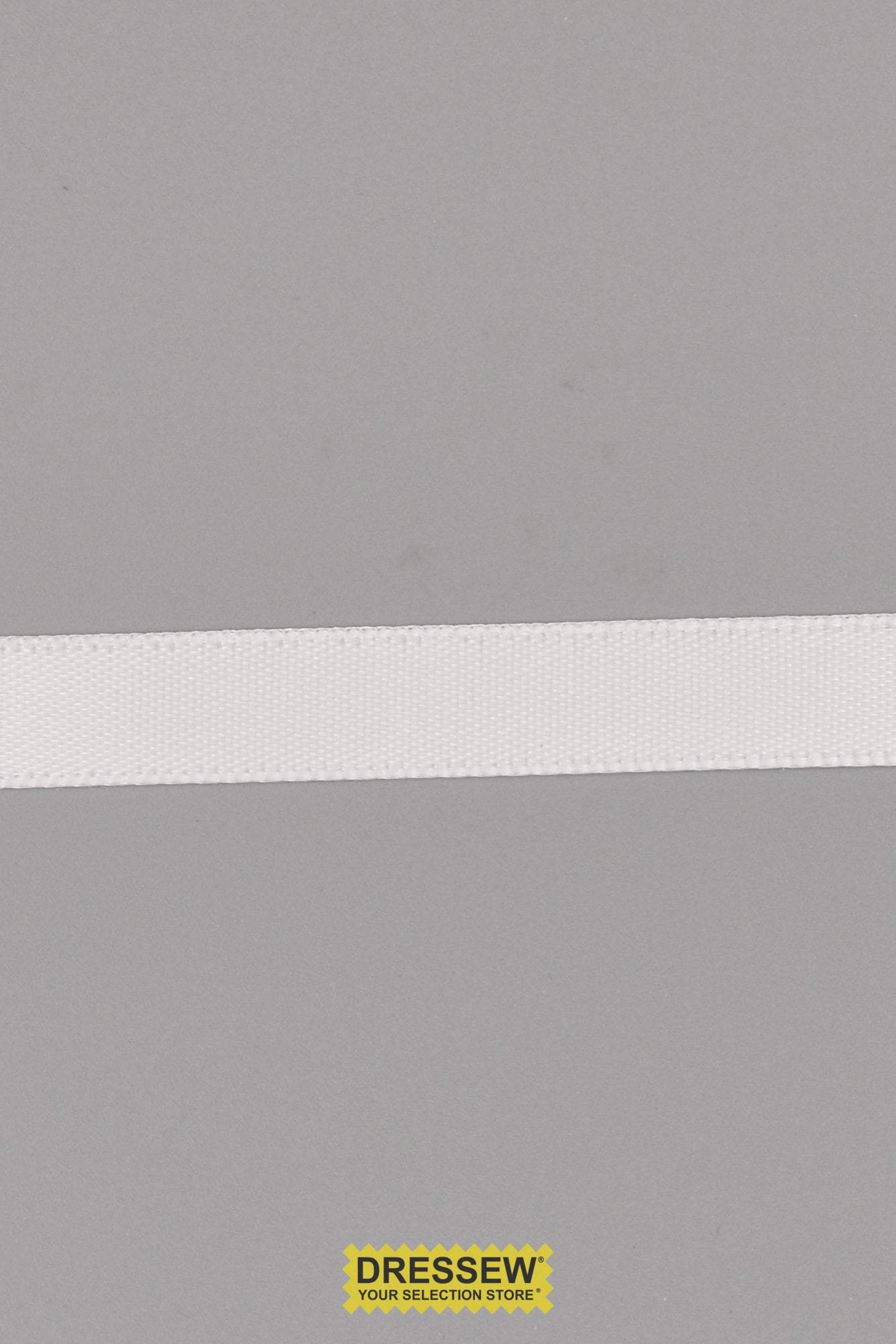 Double Face Satin Ribbon 9mm (3/8") White