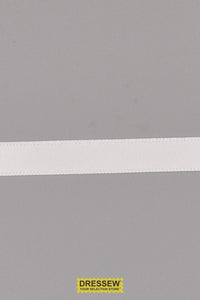 Double Face Satin Ribbon 9mm (3/8") White