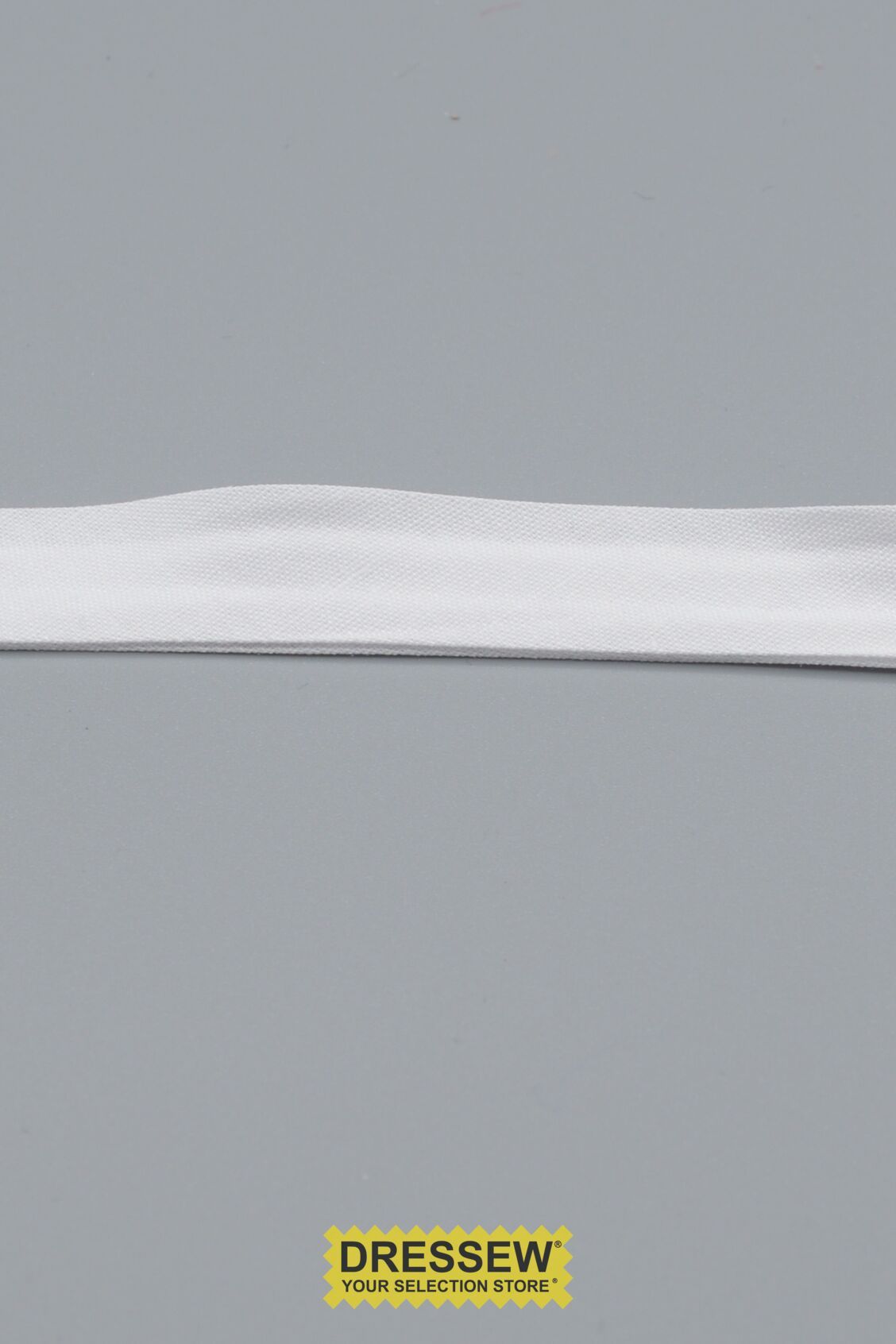 Double Fold Bias Tape 13mm (1/2") White