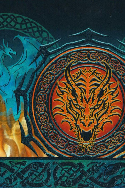 Dragons Emerald Reign Border Print Multi