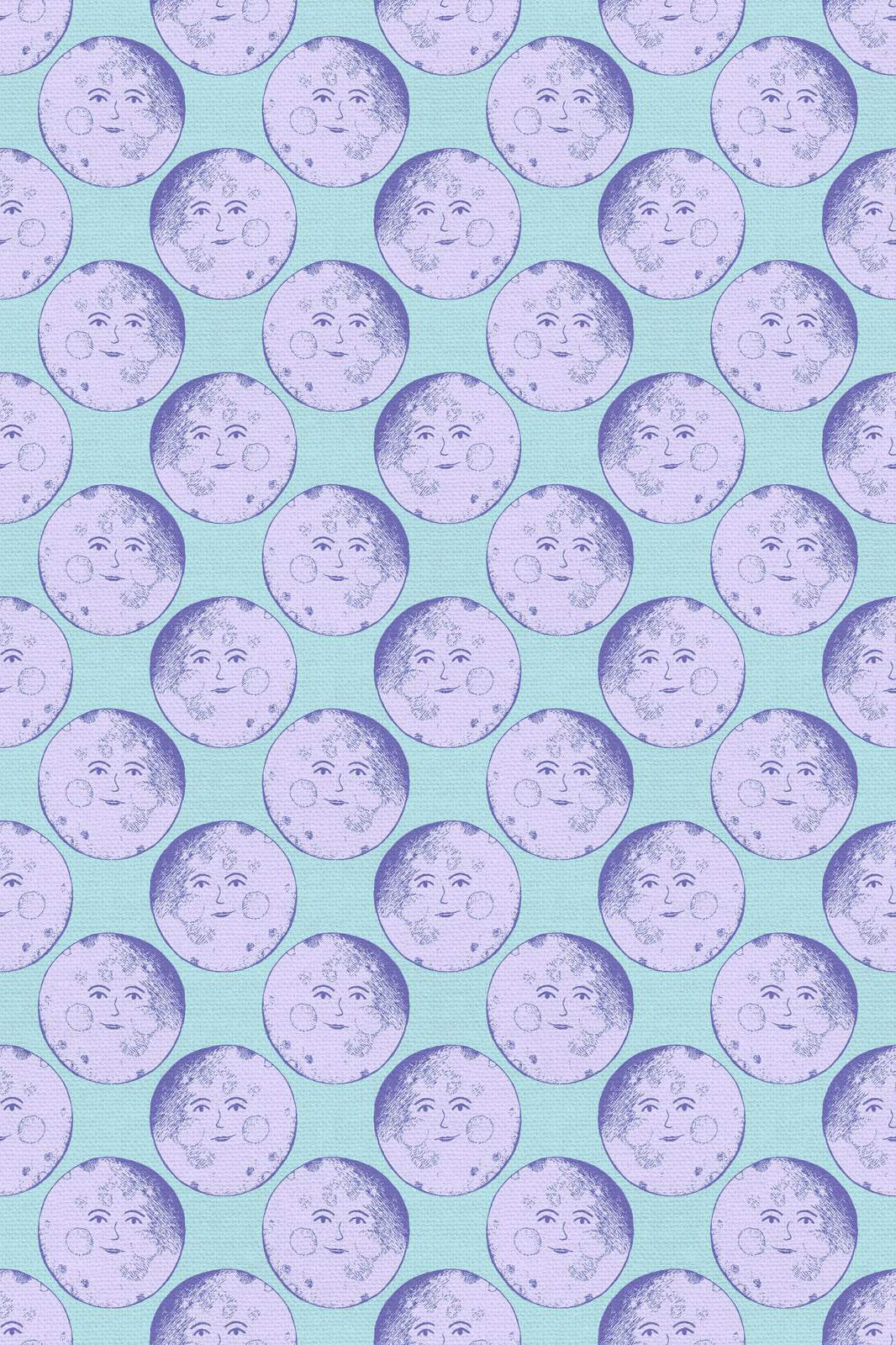 Dreamy Moon Face Blue / Multi