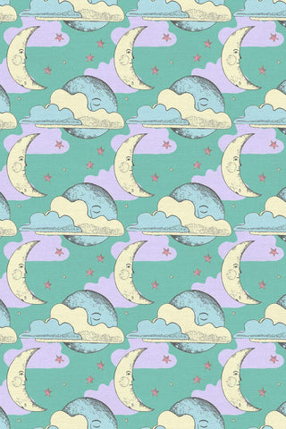 Dreamy Moon Phases Green / Multi