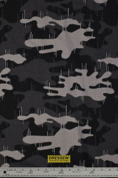 Drip Camo Flannelette Grey / Black