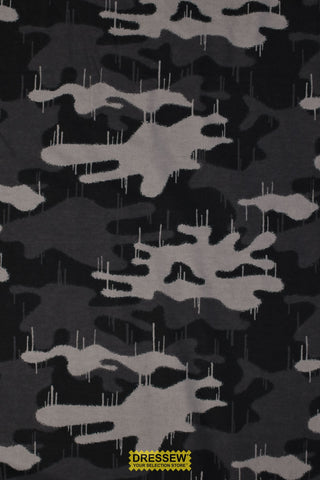 Drip Camo Flannelette Grey / Black