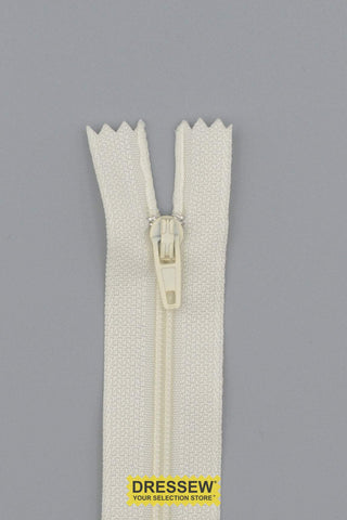 Duvet Closed End Zipper 150cm (60") Light Cream