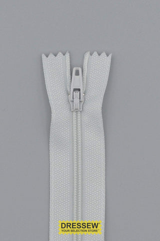 Duvet Closed End Zipper 150cm (60") Light Grey