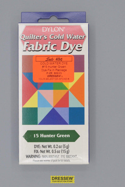 Dylon Cold Water Dye  #15 Hunter Green