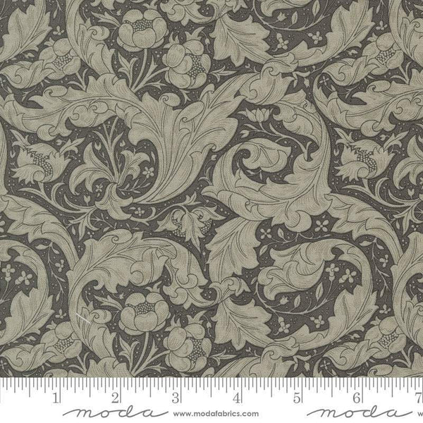 Ebony Suite - Best Of Morris By Barbara Brackman For Moda Bachelor's Button Charcoal