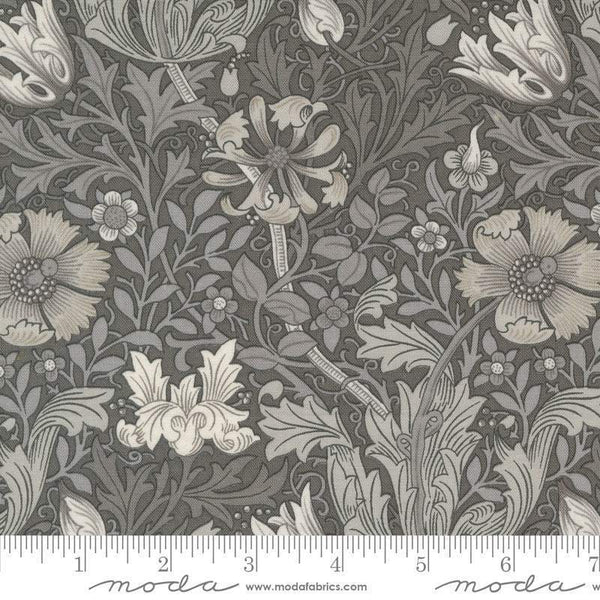 Ebony Suite - Best Of Morris By Barbara Brackman For Moda Compton Floral Charcoal