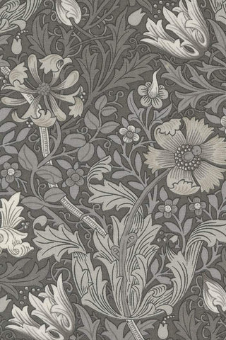 Ebony Suite - Best Of Morris By Barbara Brackman For Moda Compton Floral Charcoal