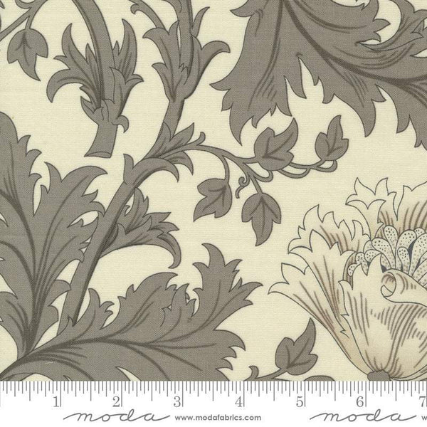 Ebony Suite - Best Of Morris By Barbara Brackman For Moda Large Anemone Porcelain