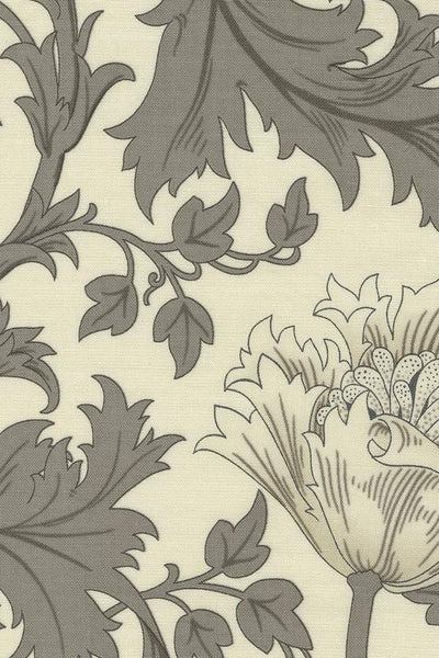 Ebony Suite - Best Of Morris By Barbara Brackman For Moda Large Anemone Porcelain