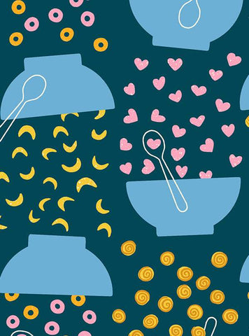 Egg And Friends Flying Cereal By Kimberly Kight Of Ruby Star Society For Moda Galaxy