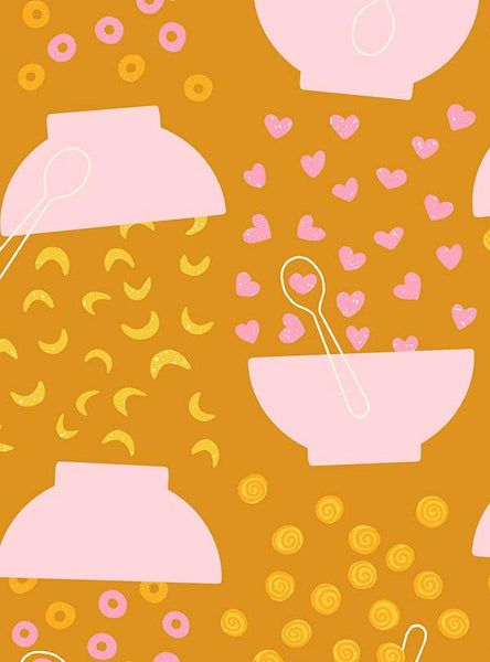 Egg And Friends Flying Cereal By Kimberly Kight Of Ruby Star Society For Moda Honey