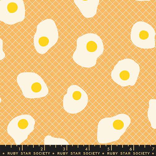 Egg And Friends Fried Eggs By Kimberly Kight Of Ruby Star Society For Moda Cantaloupe