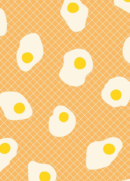 Egg And Friends Fried Eggs By Kimberly Kight Of Ruby Star Society For Moda Cantaloupe