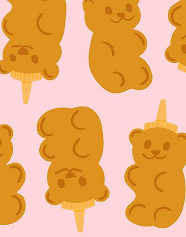 Egg And Friends Honey Bears By Kimberly Kight Of Ruby Star Society For Moda Candy Pink