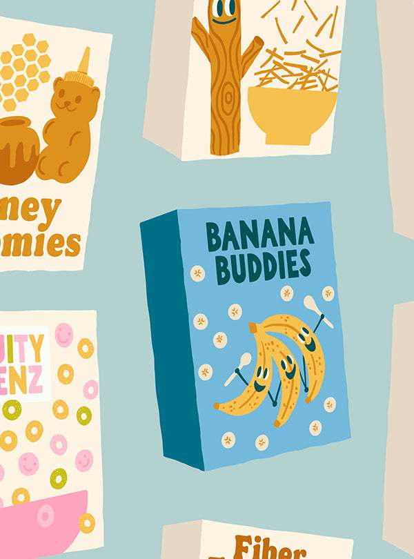 Egg And Friends Novelty Cereal By Kimberly Kight Of Ruby Star Society For Moda Polar