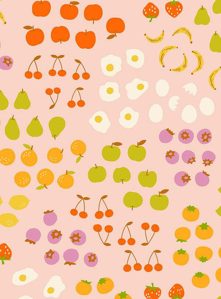 Egg And Friends Novelty Fruit By Kimberly Kight Of Ruby Star Society For Moda Vintage Pink