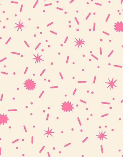 Egg And Friends Sprinkles By Kimberly Kight Of Ruby Star Society For Moda Neon Pink