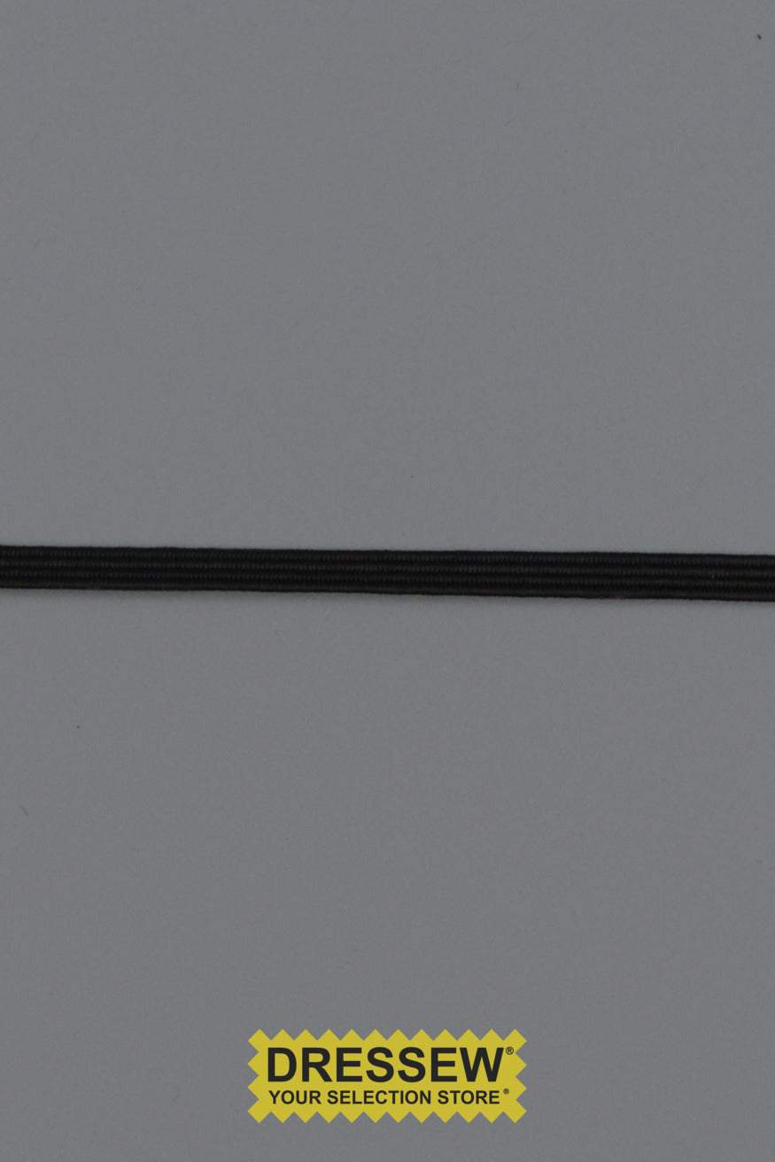 Elastic 3mm (1/8") Black