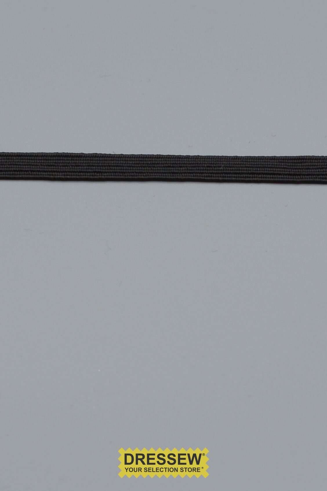 Elastic 6mm (1/4") Black