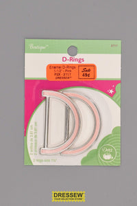 Enamel D-Rings 38mm (1-1/2") Pink