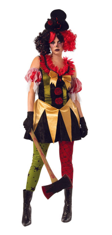 Evil Clown Costume Adult - Large