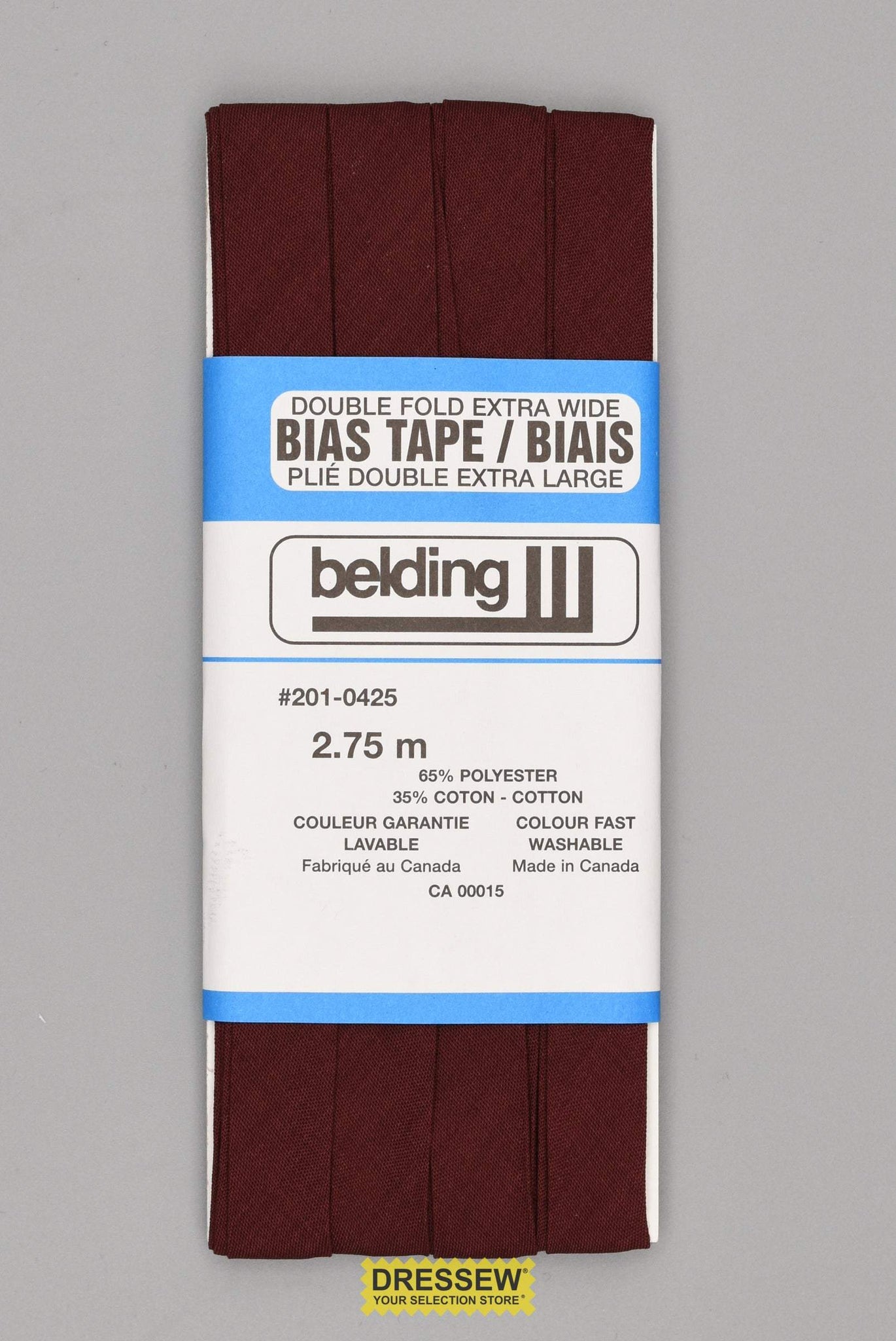 Extra Wide Double Fold Bias Tape Aubergine