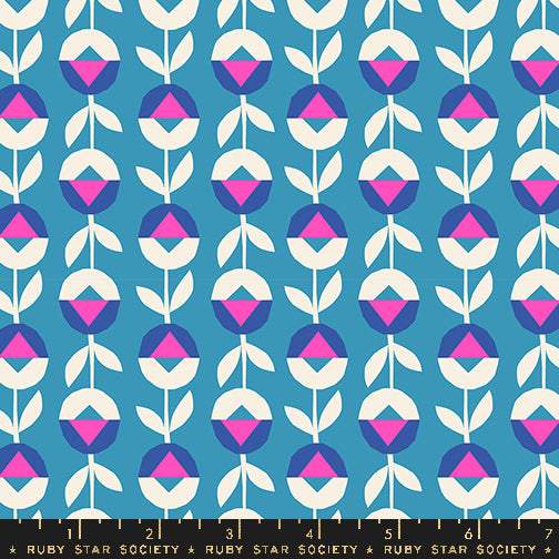 Eye Candy Flower Chain By Ruby Star Society For Moda Cerulean