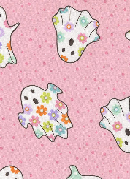 Fab Boo Lous Dancing Ghosts By Me And My Sister For Moda Candy Pink
