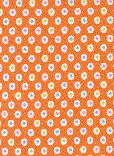 Fab Boo Lous Diamond Dots By Me And My Sister For Moda Pumpkin