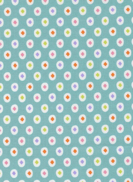 Fab Boo Lous Diamond Dots By Me And My Sister For Moda Teal
