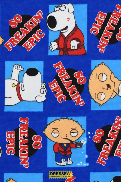Family Guy Flannel Blue / Red