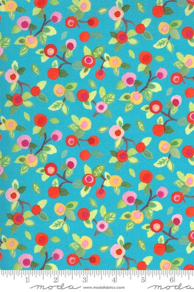 Fanciful Forest Berries By Momo For Moda Turquoise