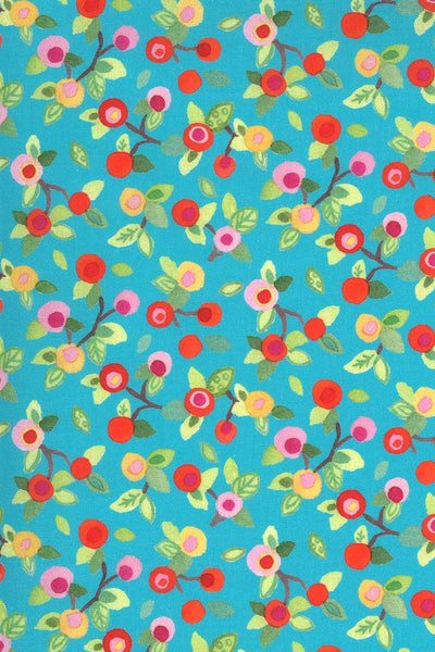 Fanciful Forest Berries By Momo For Moda Turquoise