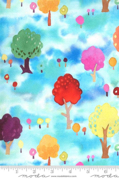 Fanciful Forest Park By Momo For Moda Turquoise