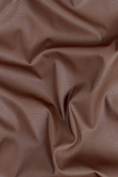 Faux Leather Brown