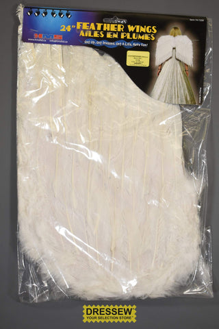 Feather Angel Wings Medium White