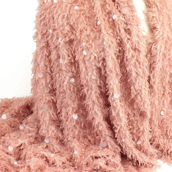 Feather Sequin Knit Rose