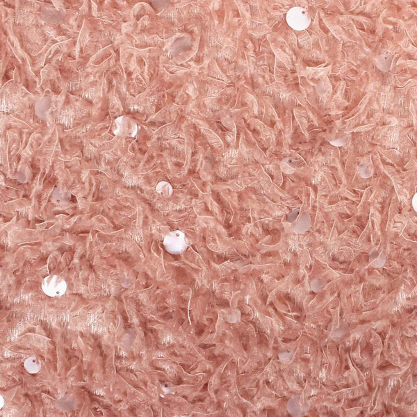 Feather Sequin Knit Rose