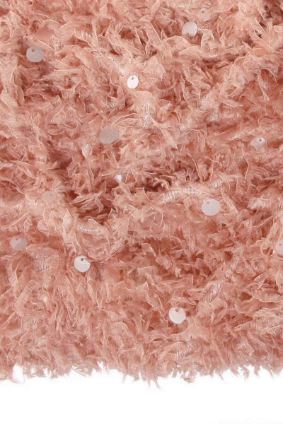 Feather Sequin Knit Rose