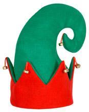 Felt Elf Hat Green / Red