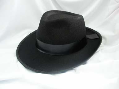 Felt Gangster Hat Black