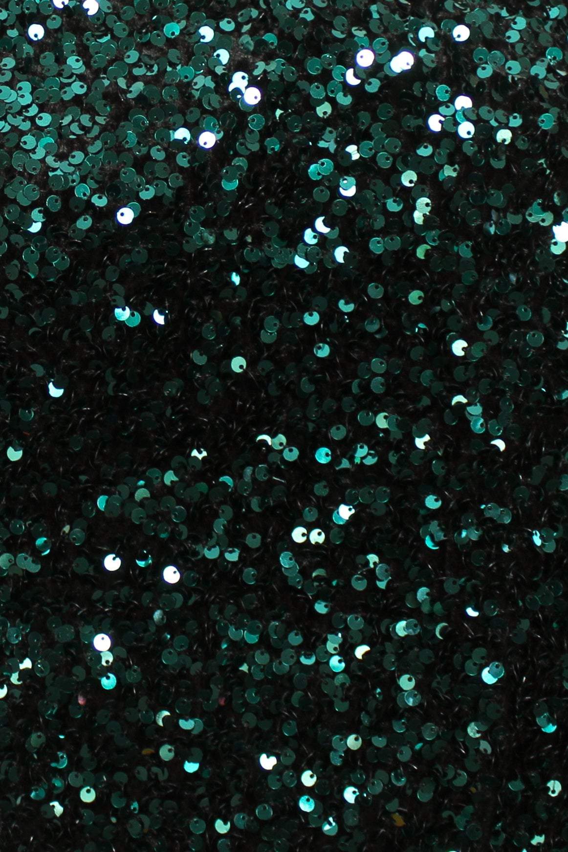 Festive Sequin Stretch Velvet Emerald