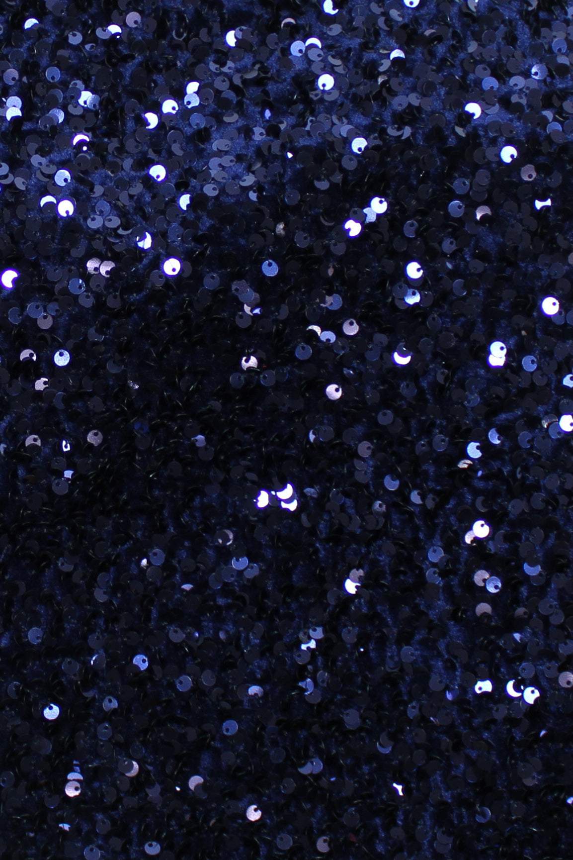 Festive Sequin Stretch Velvet Navy