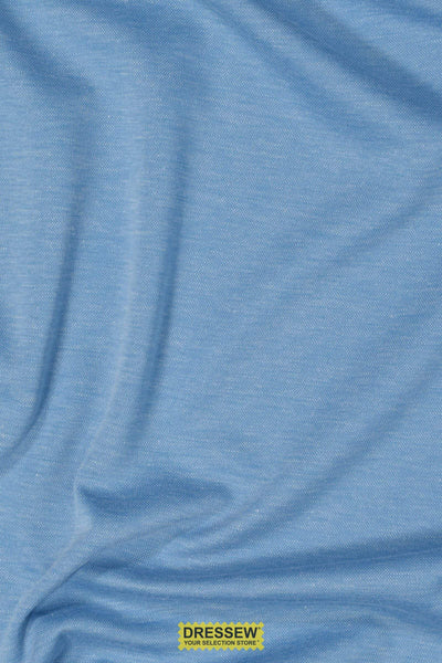 Fine Pique Knit Light Blue Melange